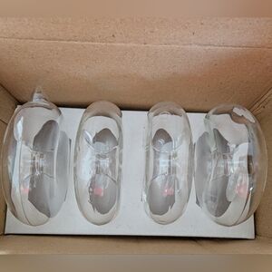 Set of 4 Crystal Flower Rings